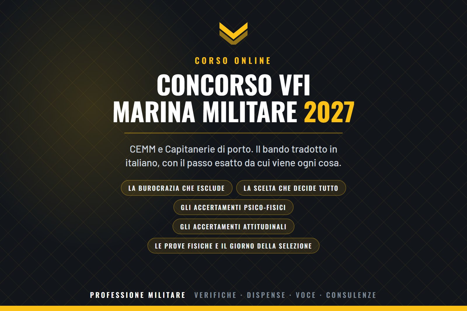 Concorso VFI Marina Militare 2027